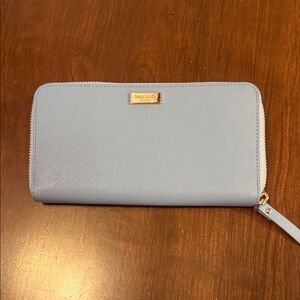Kate Spade Sky Blue Zip Wallet